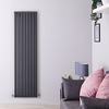 Radiateur design vertical – Anthracite - 178 cm x 47, 2cm – Double rangs - Sloane