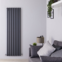 Radiateur design vertical – Anthracite – 160 cm x 47, 2 cm – Double rangs – Vitality