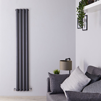 Radiateur design vertical – Anthracite – 178 cm x 28 cm – Double rangs – Salisbury