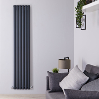 Radiateur design vertical – Anthracite – 178 cm x 35, 4 cm – Double rangs – Vitality