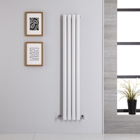 Radiateur design vertical – Blanc – 140 cm x 23, 6 cm – Vitality