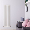 Radiateur design vertical – Blanc – 160 cm x 47, 2 cm – Double rangs – Sloane