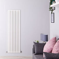 Radiateur design vertical – Blanc – 160 cm x 47, 2 cm – Double rangs – Sloane