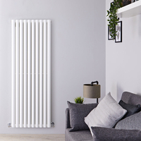 Radiateur design vertical – Blanc – 160 cm x 59 cm – Double rangs – Vitality