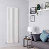 Radiateur design vertical – Blanc – 160 x 63 cm - 2 rangs – Design moderne - Delta - Hudson Reed