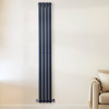 Radiateur design vertical – Bleu (Regal Blue) – 178 cm x 23, 6 cm – Rang double – Vitality