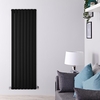 Radiateur design vertical – Noir – 178 cm x 56 cm – Double rangs - Delta