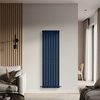 Radiateur design vertical à panneau plat – Bleu (Deep Sea Blue) – 160 cm x 49 cm – Rang simple – Delta