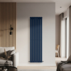 Radiateur design vertical à panneau plat – Bleu (Deep Sea Blue) – 178 cm x 49 cm – Rang simple – Delta