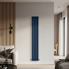 Radiateur design vertical à panneau plat – Bleu foncé - 178 cm x 28 cm - Compact & fin - Couloir & chambre – Delta