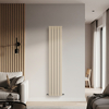 Radiateur design vertical à panneau plat – Marron (Elk Brown) – 178 cm x 35 cm – Rang simple – Delta
