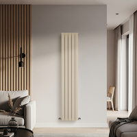 Radiateur design vertical à panneau plat – Marron (Elk Brown) – 178 cm x 35 cm – Rang simple – Delta