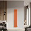 Radiateur design vertical à panneau plat – Orange – 160 cm x 28 cm – Rang simple – Chauffage central - Hudson Reed