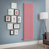 Radiateur design vertical à panneau plat – Rose (Camellia Pink) – 178 cm x 56 cm – Rang double – Delta
