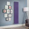 Radiateur design vertical à panneau plat – Violet (Lush Purple) – 178 cm x 42 cm – Rang double – Delta