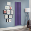 Radiateur design vertical à panneau plat – Violet (Lush Purple) – 178 cm x 56 cm – Rang double – Delta