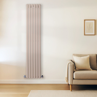 Radiateur design vertical – Rose (Rose Petal Pink) – 178 cm x 23, 6 cm – Rang double – Vitality