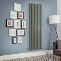 Radiateur design vertical – Vert sauge – 178 x 56 cm – Double rangs – Design moderne - Delta - Hudson Reed