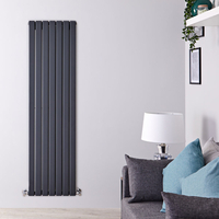 Radiateur Design Vertical Anthracite Delta 160cm x 49cm x 6cm 1543 Watts