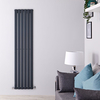 Radiateur Design Vertical Anthracite Delta 178cm x 42cm x 4, 7cm 987 Watts