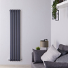 Radiateur Design Vertical Anthracite Saffre 150cm x 38, 3cm x 8cm 1258 Watts