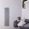 Radiateur Design Vertical Argent Vitality 150cm x 35, 4cm x 10, 5cm 1380 Watts