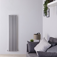 Radiateur Design Vertical Argent Vitality 150cm x 35, 4cm x 10, 5cm 1380 Watts