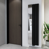 Radiateur design vertical avec miroir - Aluminium noir - 180 x 47 cm - Design moderne - Aris - Hudson Reed