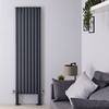 Radiateur Design Vertical avec Pieds de Support Anthracite Vitality Plus 180cm x 47, 2cm x 7, 8cm 1638 Watts