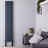 Radiateur Design Vertical avec Pieds de Support Anthracite Vitality Plus 200cm x 35, 4cm x 7, 8cm 1401 Watts