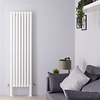 Radiateur Design Vertical avec Pieds de Support Blanc Vitality Plus 180cm x 47, 2cm x 7, 8cm 1638 Watts