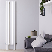 Radiateur Design Vertical avec Pieds de Support Blanc Vitality Plus 200cm x 35, 4cm x 7, 8cm 1401 Watts