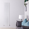 Radiateur Design Vertical Chromé Delta 180cm x 37, 5cm x 5cm 557 Watts