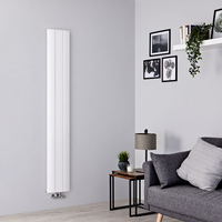Radiateur design vertical en aluminium – 160 cm x 28 cm – Blanc – Aurora