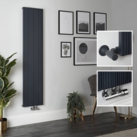Radiateur design vertical en aluminium – 160 cm x 37, 5 cm – Anthracite - Lex