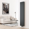 Radiateur design vertical en aluminium – 180 cm x 37, 5 cm – Double panneaux – Anthracite - Lex
