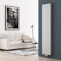 Radiateur design vertical en aluminium – 180 cm x 37, 5 cm – Double panneaux – Blanc - Lex