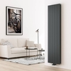 Radiateur design vertical en aluminium – 180 cm x 47 cm – Double panneaux – Anthracite – Lex