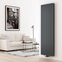 Radiateur design vertical en aluminium – 180 cm x 56, 5 cm – Double panneaux – Anthracite – Lex