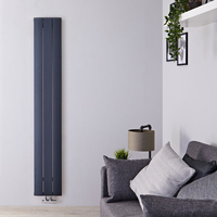 Radiateur design vertical en aluminium – Anthracite – 160 cm x 28 cm - Aurora