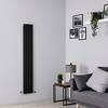 Radiateur Design Vertical Noir Vitality 160cm x 23, 6cm x 7, 8cm 819 Watts