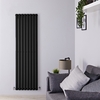 Radiateur Design Vertical Noir Vitality 160cm x 47, 2cm x 5, 6cm 1122 Watts
