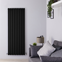 Radiateur Design Vertical Noir Vitality 160cm x 59cm x 7, 8cm 2047 Watts