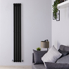 Radiateur Design Vertical Noir Vitality 178cm x 23, 6cm x 5, 6cm 595 Watts