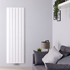 Radiateur Design Vertical Raccordement Central Aluminium Blanc Aurora 160cm x 56, 5cm x 4, 5cm 1840 Watts