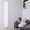 Radiateur Design Vertical Raccordement Central Aluminium Blanc Aurora 180cm x 28cm x 4, 6cm 1038 Watts