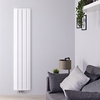 Radiateur Design Vertical Raccordement Central Aluminium Blanc Aurora 180cm x 37, 5cm x 4, 5cm 1384 Watts