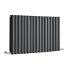 Radiateur eau chaude gris anthracite - 59, 5 x 100 cm - Double coeur - Eau chaude - 1200W - Chambre & Salon - Hudson Reed