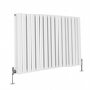 Radiateur eau chaude horizontal - 59, 5 x 100 cm - Double coeur - Eau chaude - 1200W - Chambre & Salon - Hudson Reed