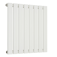 Radiateur horizontal - Blanc - 59, 5 cm x 56 cm - 1 Rang - Eau chaude - Acier - Sterling Arlie par Hudson Reed
